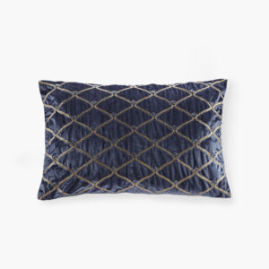 Aumont Oblong Decor Pillow in Navy From Croscill Classics