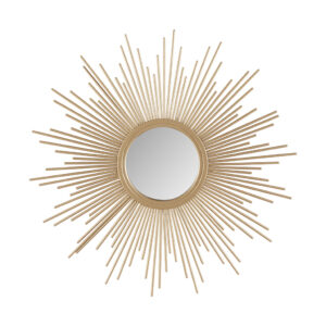 Fiore Sunburst Wall Decor Mirror 14.5"D in Gold From Madison Park