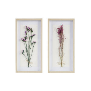 Avant Garden Dried Flower 2-piece Shadow Box Wall Decor Set in Multi From Madison Park