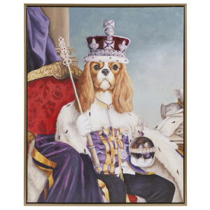 Pet Portrait King Charles Spaniel III Framed Canvas Wall Art in King Charles Spaniel III From Madison Park