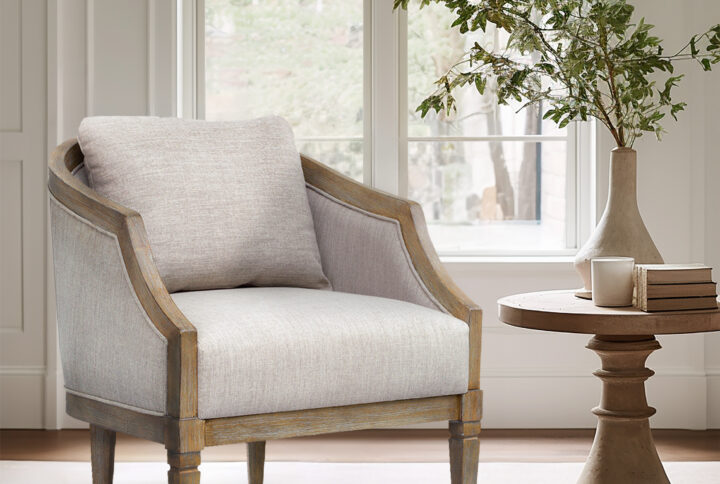 Whitney Accent Chair in Natural From Martha Stewart