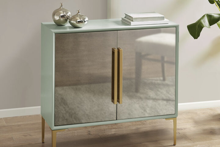 Curry 2 Door Accent Cabinet in Mint From Madison Park