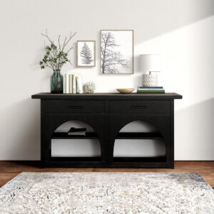 Grayson Accent Console in Black/Grey From Chapel Hill