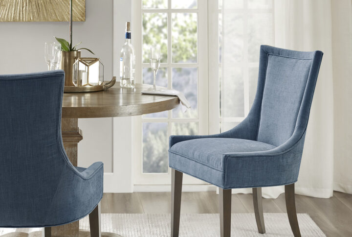 Ultra Dining Side Chair (set of 2) in Blue From Madison Park Signature