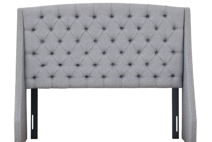 Harper Upholstery Headboard in Grey From Madison Park