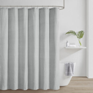 Calistoga Matelasse Shower Curtain in Gray From Croscill Casual