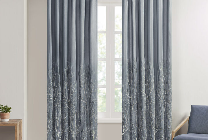 Andora Curtain Panel in Blue From Madison Park