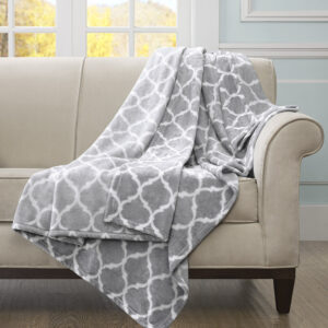 Ogee Oversized Throw in Grey From Madison Park