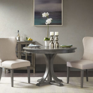 Helena Round Dining Table in Grey From Madison Park Signature