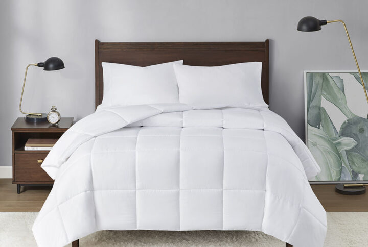 Energy Recovery Energy Recovery Oversized Down Alternative Comforter in White From Sleep Philosophy