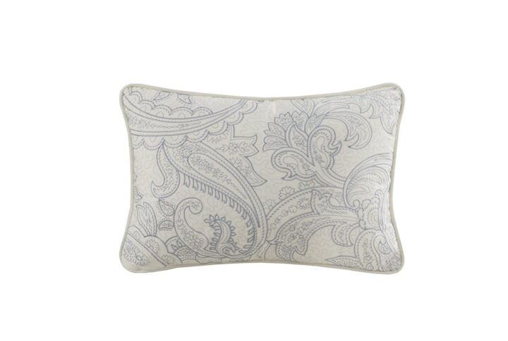 Chelsea Cotton Oblong Pillow in Blue From Harbor House