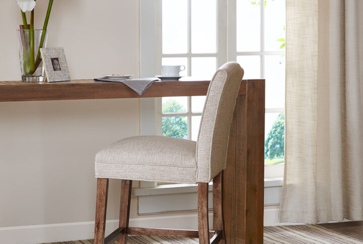 Camel Counter Stool in Cream From Madison Park