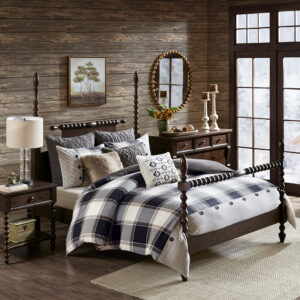 Urban Cabin Cotton Jacquard Comforter Set in Brown From Madison Park Signature