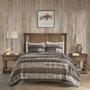 Winter Plains 100% Cotton Oversized Quilt Mini Set in Taupe From Woolrich