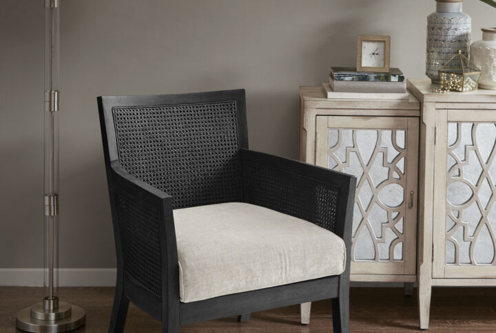 Diedra Accent Chair in Black From Madison Park