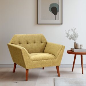 Newport Newport Wide Mid-Century Modern Lounge Chair in Pale Green From INK+IVY