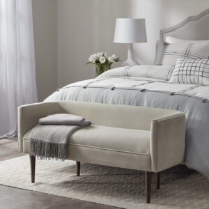 Farrah Accent Bench in Cream From Madison Park