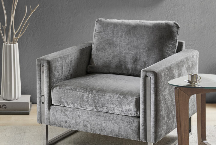 Madden Accent Chair in Grey From INK+IVY