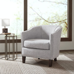 Fremont Barrel Arm Chair in Cream From Madison Park