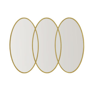 Eclipse Gold Trio Wall Mirror in Gold From Madison Park Signature