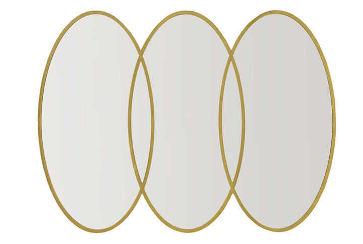 Eclipse Gold Trio Wall Mirror in Gold From Madison Park Signature