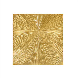 Sunburst Gold Hand Painted Dimensional Resin Wall Art in Gold From Madison Park Signature