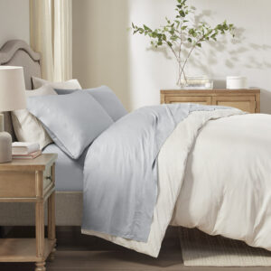 Rayon from Bamboo 4PC Sheet Set in Grey From Sleep Philosophy