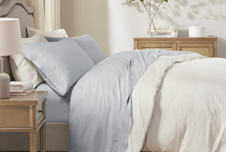 Rayon from Bamboo 4PC Sheet Set in Grey From Sleep Philosophy