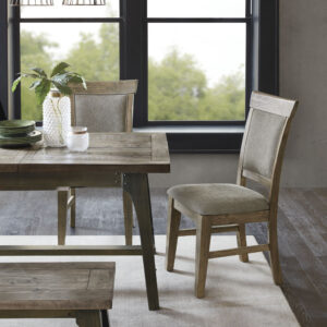 Oliver Dining Side Chair(Set of 2pcs) in Natural/Grey From INK+IVY