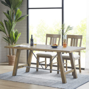 Sonoma Rectangle Dining Table in Reclaimed Grey From INK+IVY