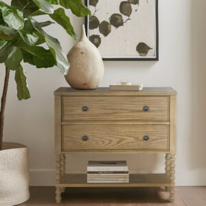 Beckett 2 Drawer Accent Chest in Natural From Madison Park Signature