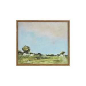 Across The Plains 2 Abstract Landscape Framed Canvas Wall Art in Multi From Martha Stewart