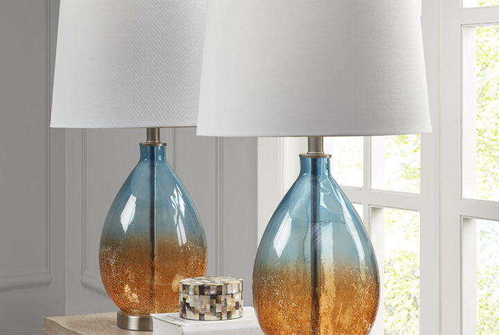 Cortina Ombre Glass Table Lamp