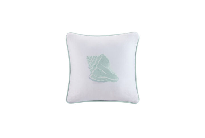 Coastline Square Pillow in Ivory From Harbor House