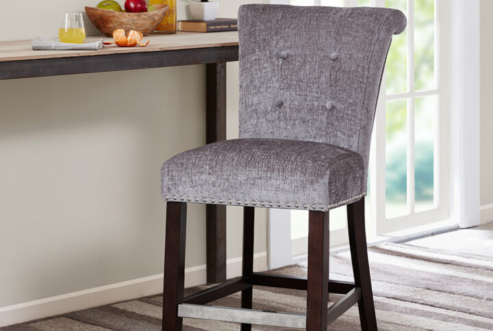 Colfax Counter Stool in Grey From Madison Park