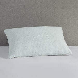 Rayon from Bamboo Shredded Memory Foam Pillow with Rayon from Bamboo Blend Cover in Ivory From Sleep Philosophy