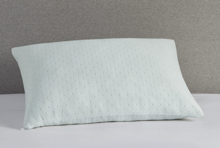 Rayon from Bamboo Shredded Memory Foam Pillow with Rayon from Bamboo Blend Cover in Ivory From Sleep Philosophy