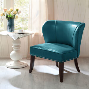 Hilton Armless Accent Chair in Blue From Madison Park