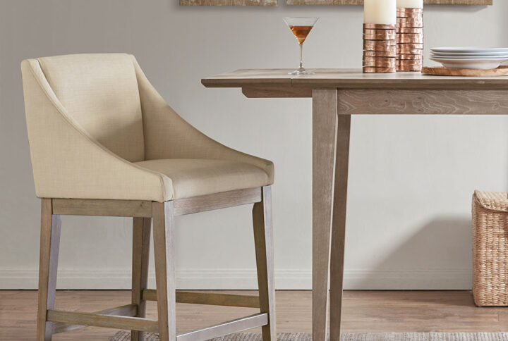 Simon Counter Stool in Cream From Madison Park