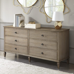 Victoria 6-Drawer Dresser in Light Natural From Madison Park Signature