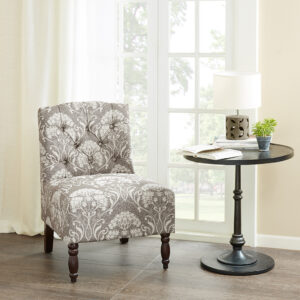 Lola Tufted Armless Chair in Taupe From Madison Park