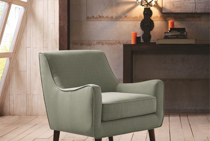 Oxford Mid-Century Accent Chair in Seafoam From Madison Park