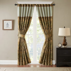 Canovia Springs Curtain Panel in Brown From Hampton Hill