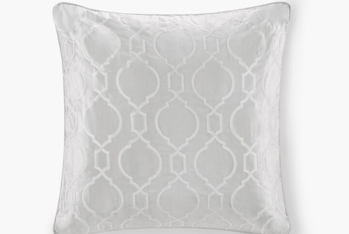 Montague European Pillow Sham in Silver From Croscill Classics