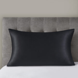 Silk 100% Mulberry Single Pillowcase in Black From Madison Park