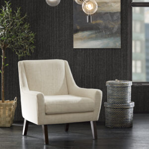 Scott Accent Chair in Cream/Morrocco From INK+IVY