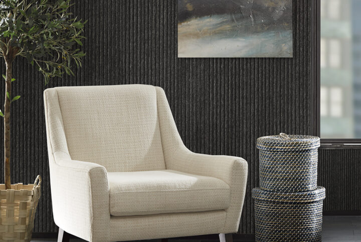 Scott Accent Chair in Cream/Morrocco From INK+IVY