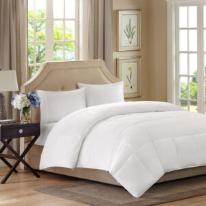 Benton All Season 2 in 1 Down Alternative Comforter in White From Sleep Philosophy