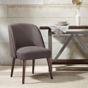 Bexley Rounded Back Dining Chair in Charcoal From Madison Park