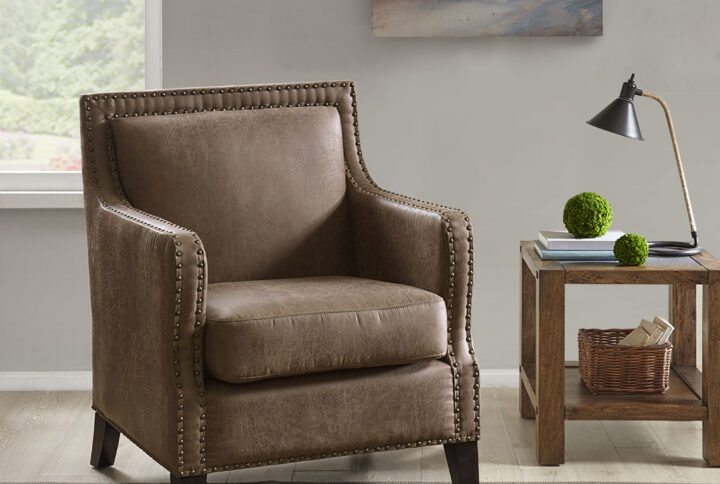 Shasta Accent Chair in Brown From INK+IVY